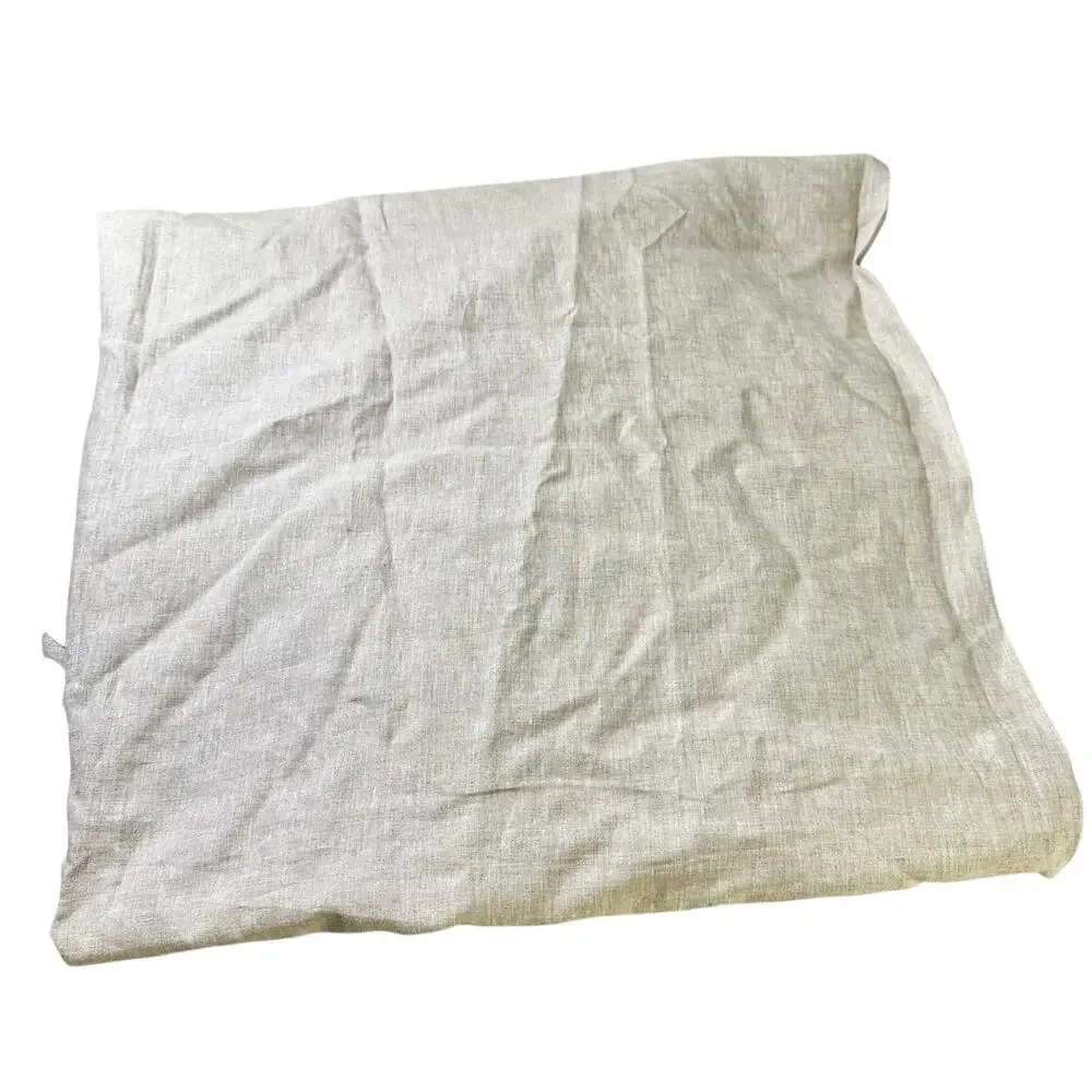 West Elm Pleated European Flax Linen Curtain 1 Panel Natural Flax 48'"x96" - Picture 2 of 5